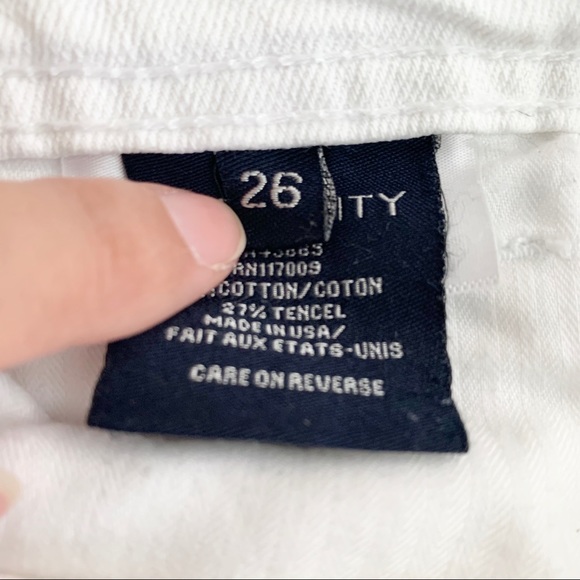 FIDELITY Stevie White Denim Jeans Sz 26 - Picture 6 of 8